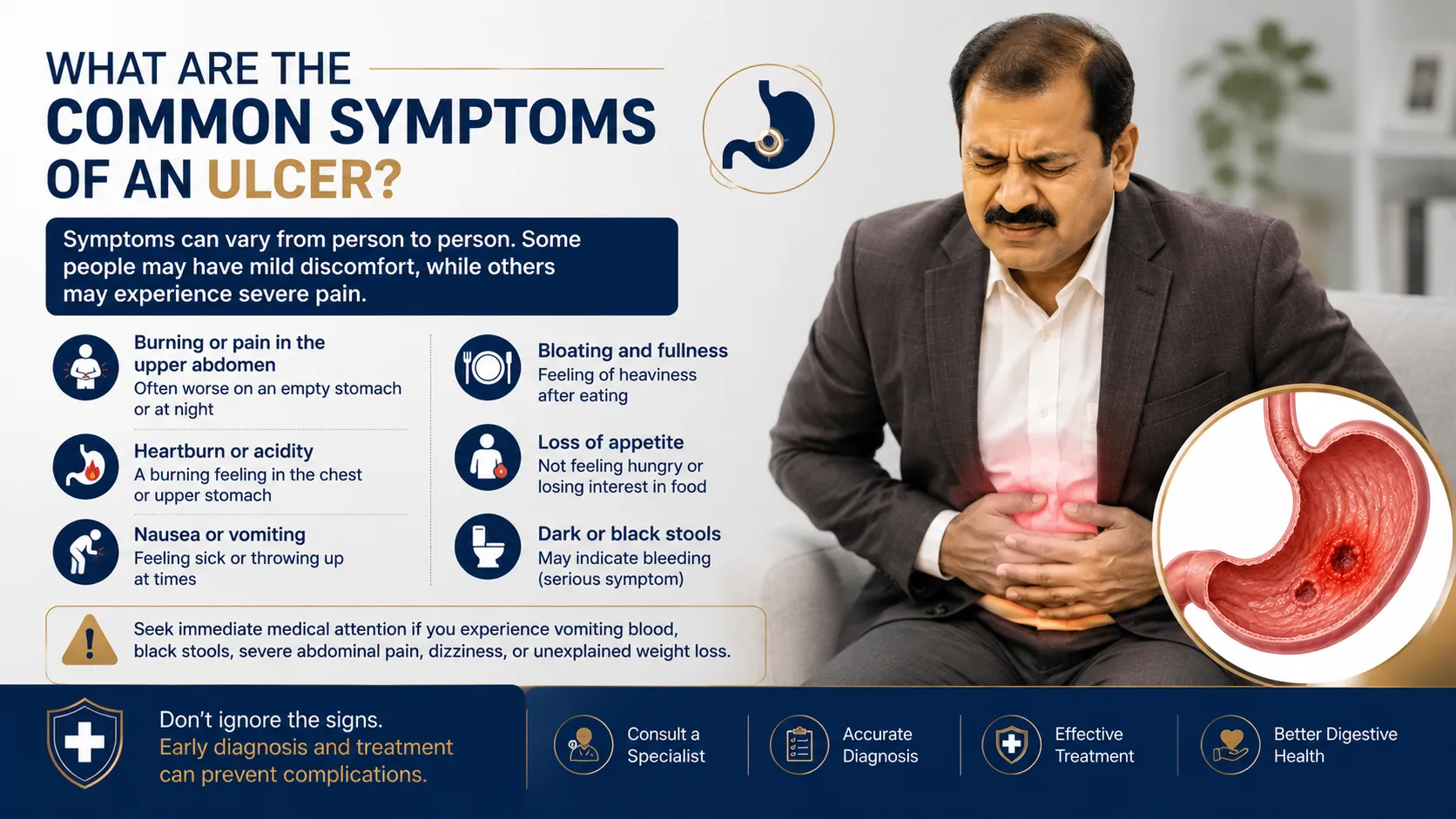 What Are the Common Symptoms of an Ulcer