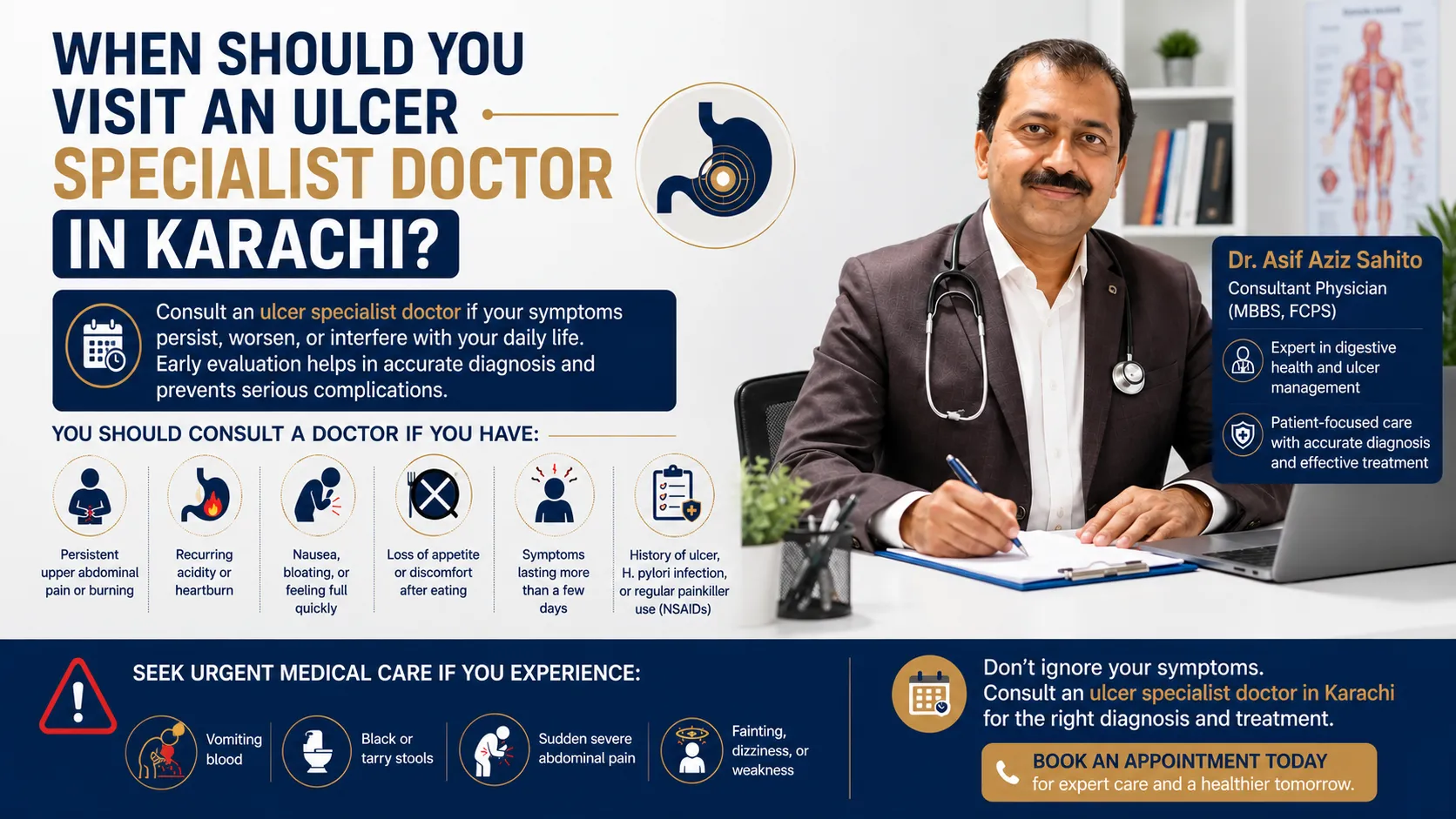 When Should You Visit an Ulcer Specialist Doctor in Karachi